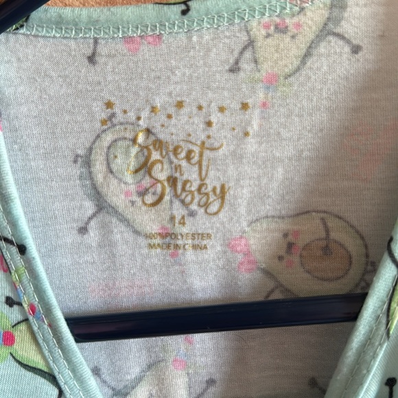 Girls Size 14 Avocado Nightgown - Picture 2 of 2